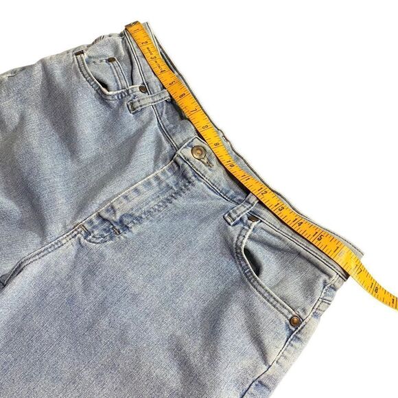 LEE Relaxed Straight Leg Light Wash Jeans Short Petite - Picture 9 of 11